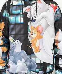 Members Only x Tom & Jerry Batter Up Black Windbreaker