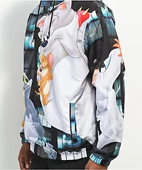 Members Only x Tom & Jerry Batter Up Black Windbreaker