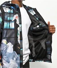 Members Only x Tom & Jerry Batter Up Black Windbreaker