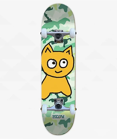 Meow Big Cat Camo 6.5" Micro Skateboard Complete