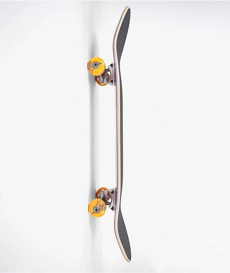 Meow Big Cat Checker Twist 8.25" Skateboard Complete