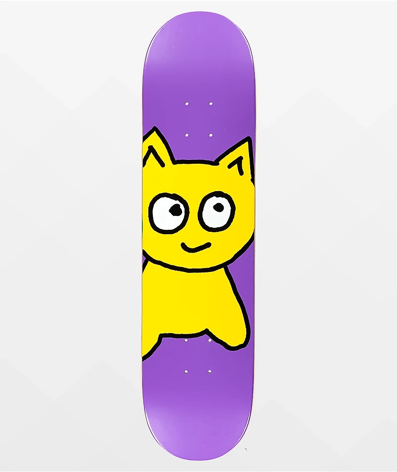 Meow Big Cat Purple 7.75" Skateboard Deck