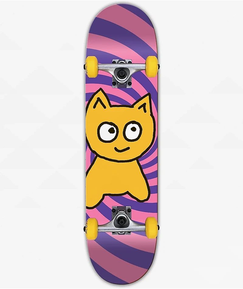 Meow Kids Big Cat Spiral 7.5" Skateboard Complete