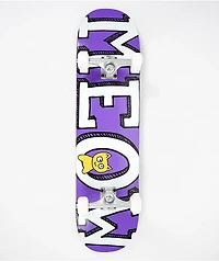 Meow Logo Purple 8.25" Skateboard Complete