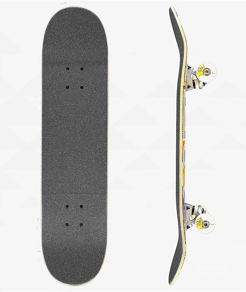 Meow Logo Tie Dye 7.5" Skateboard Complete