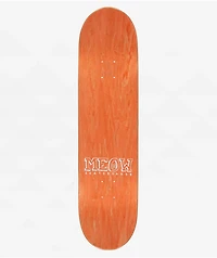 Meow Skateboards Teal Logo 8.0" Skateboard Deck