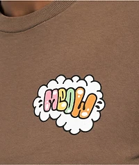 Meow Sun Snoozer Brown T-Shirt