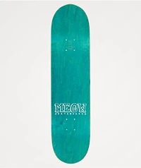 Meow Teal Logo 8.0" Skateboard Deck