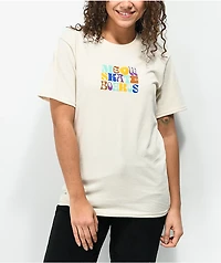 Meow Yarnball Natural T-Shirt