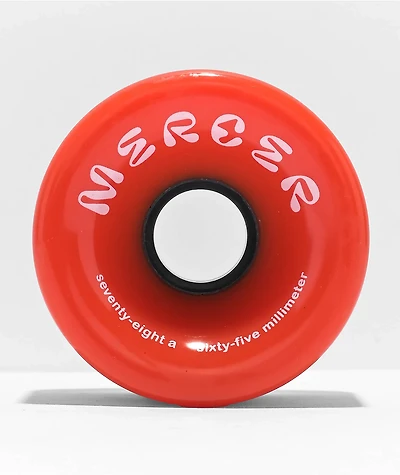 Mercer 65mm 80a Red Cruiser Skateboard Wheels