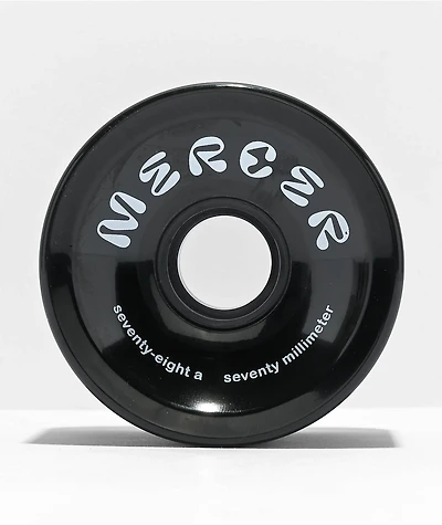 Mercer 70mm 80a Black Cruiser Skateboard Wheels