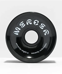 Mercer 70mm 80a Black Cruiser Skateboard Wheels