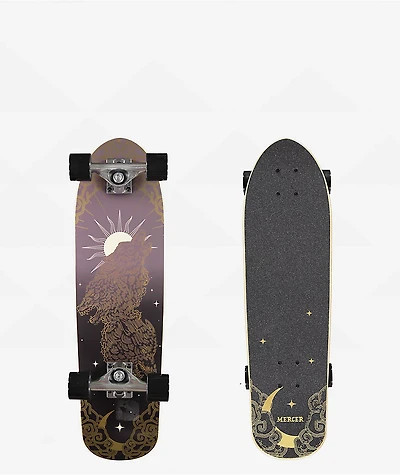 Mercer Celestial Wolves 28.5" Cruiser Skateboard Complete