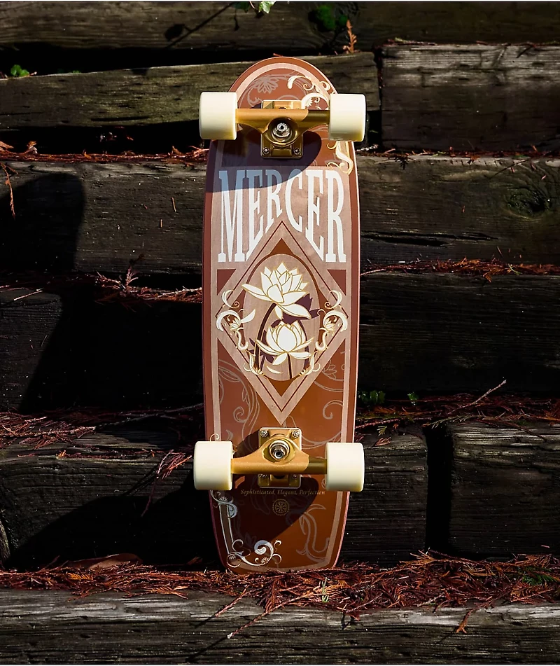 Mercer Golden Lotus 27.5" Cruiser Skateboard Complete