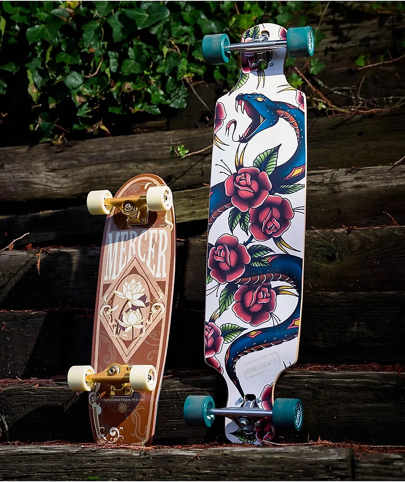 Mercer SSSnek 40" Drop Through Longboard Complete