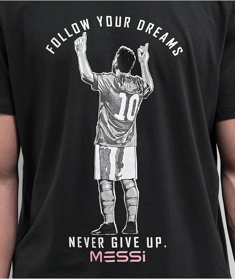 Messi Cheer Black T-Shirt
