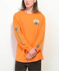 Metal Chain Flail Orange Long Sleeve T-Shirt