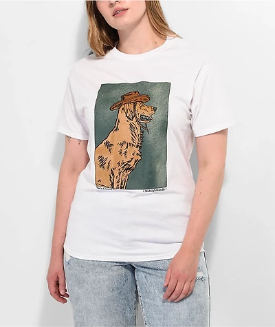 Midnight Bandit Who's A Good Dog White T-Shirt