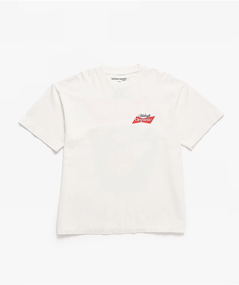 Midnight Organic Billiards White T-Shirt