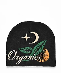 Midnight Organic Citrus Black Skully Beanie