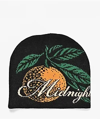 Midnight Organic Citrus Black Skully Beanie