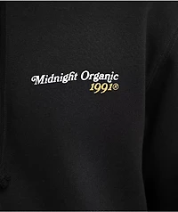 Midnight Organic Citrus Black Zip Hoodie