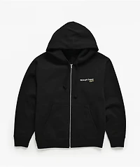 Midnight Organic Citrus Black Zip Hoodie