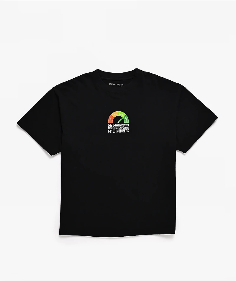 Midnight Organic Don't Check Me Black T-Shirt