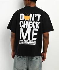 Midnight Organic Don't Check Me Black T-Shirt