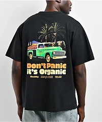 Midnight Organic Don't Panic Black T-Shirt