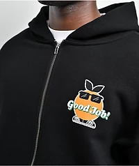 Midnight Organic Good Job! Black Zip Hoodie