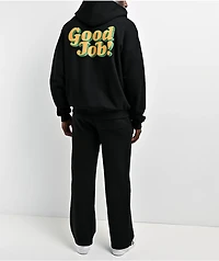 Midnight Organic Good Job! Black Zip Hoodie