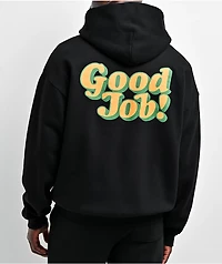Midnight Organic Good Job! Black Zip Hoodie