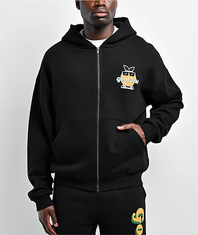 Midnight Organic Good Job! Black Zip Hoodie