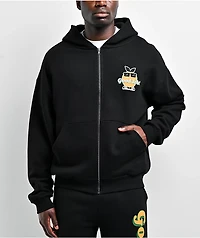 Midnight Organic Good Job! Black Zip Hoodie