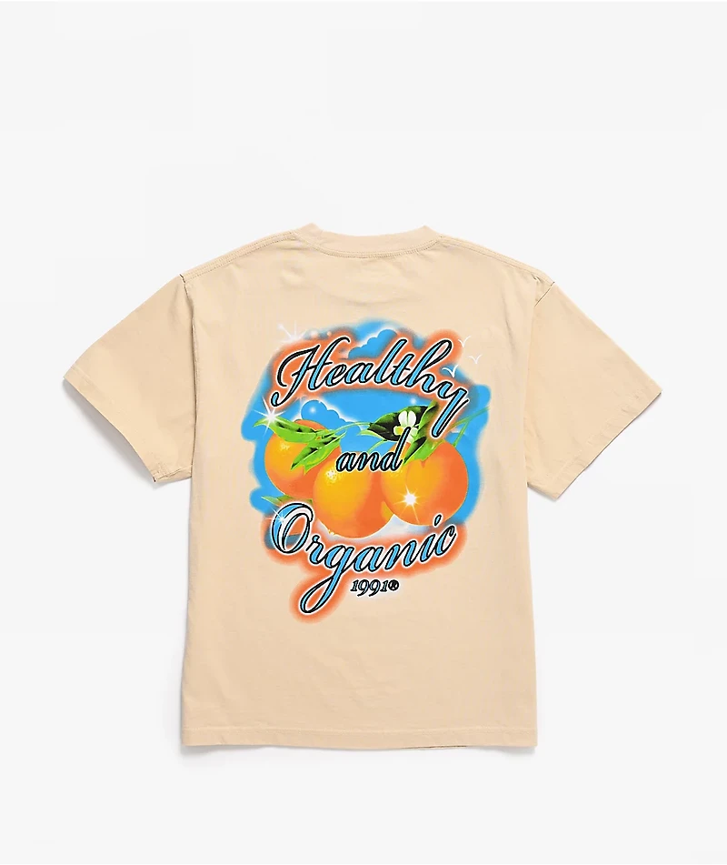Midnight Organic Healthy Airbrush Cream T-Shirt