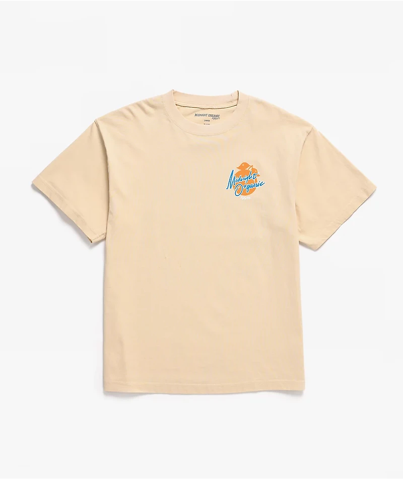 Midnight Organic Healthy Airbrush Cream T-Shirt