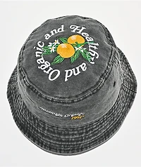 Midnight Organic Healthy Grey Wash Bucket Hat