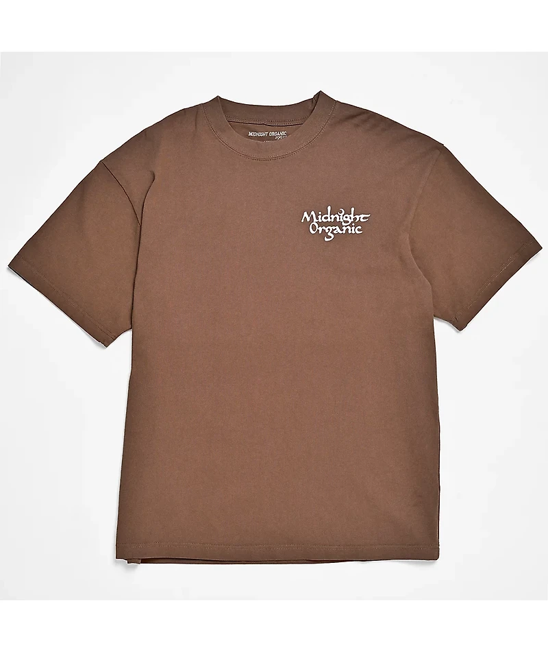 Midnight Organic It's Organic Brown T-Shirt