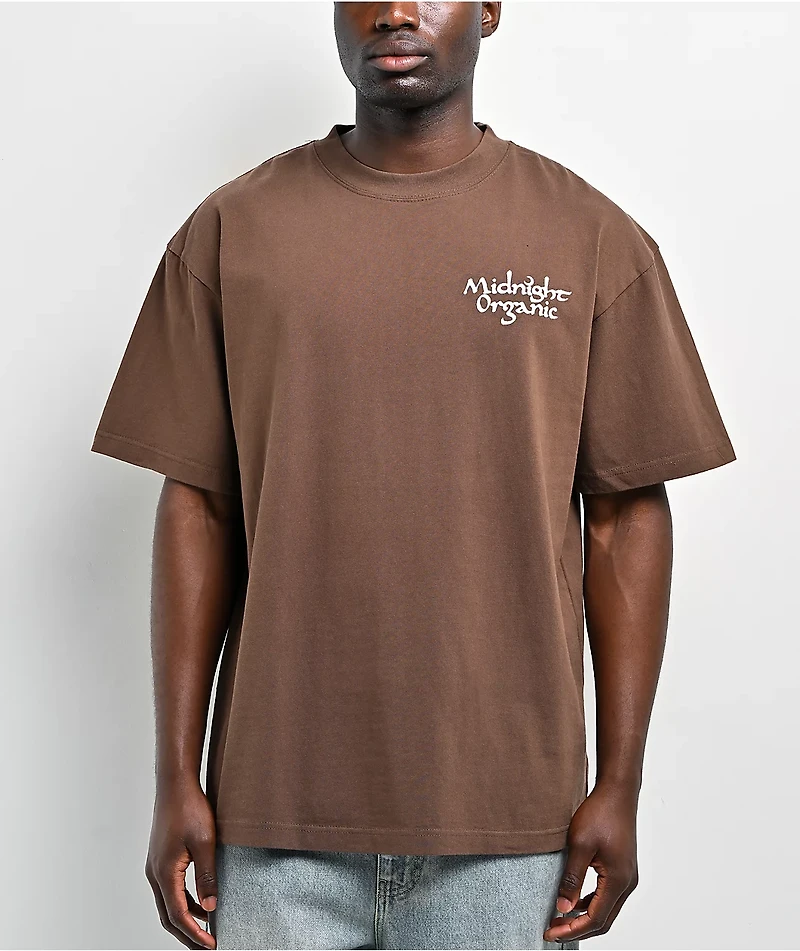 Midnight Organic It's Organic Brown T-Shirt
