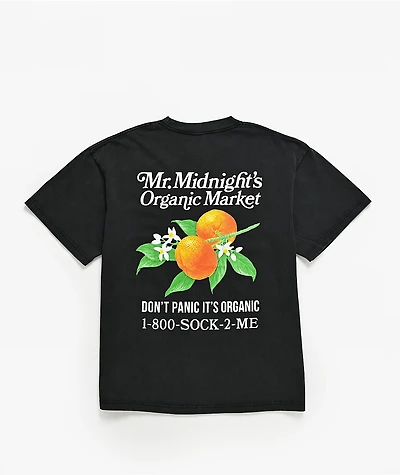 Midnight Organic Market Vintage Black T-Shirt