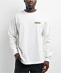 Midnight Organic Market White Long Sleeve T-Shirt