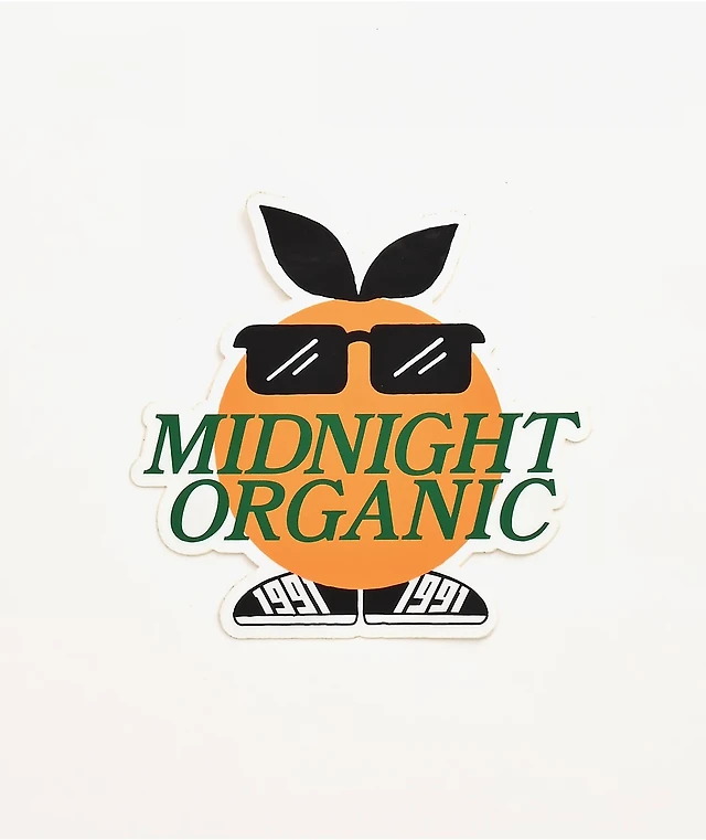 Midnight Organic Mr. Midnight Logo Sticker