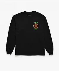 Midnight Organic Neon YDG Sign Black Long Sleeve T-Shirt