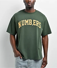 Midnight Organic Varsity Numbers Forest Green T-Shirt