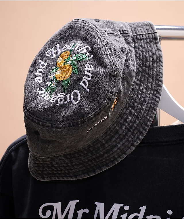 Midnight Organic You're Doing Good Black Bucket Hat