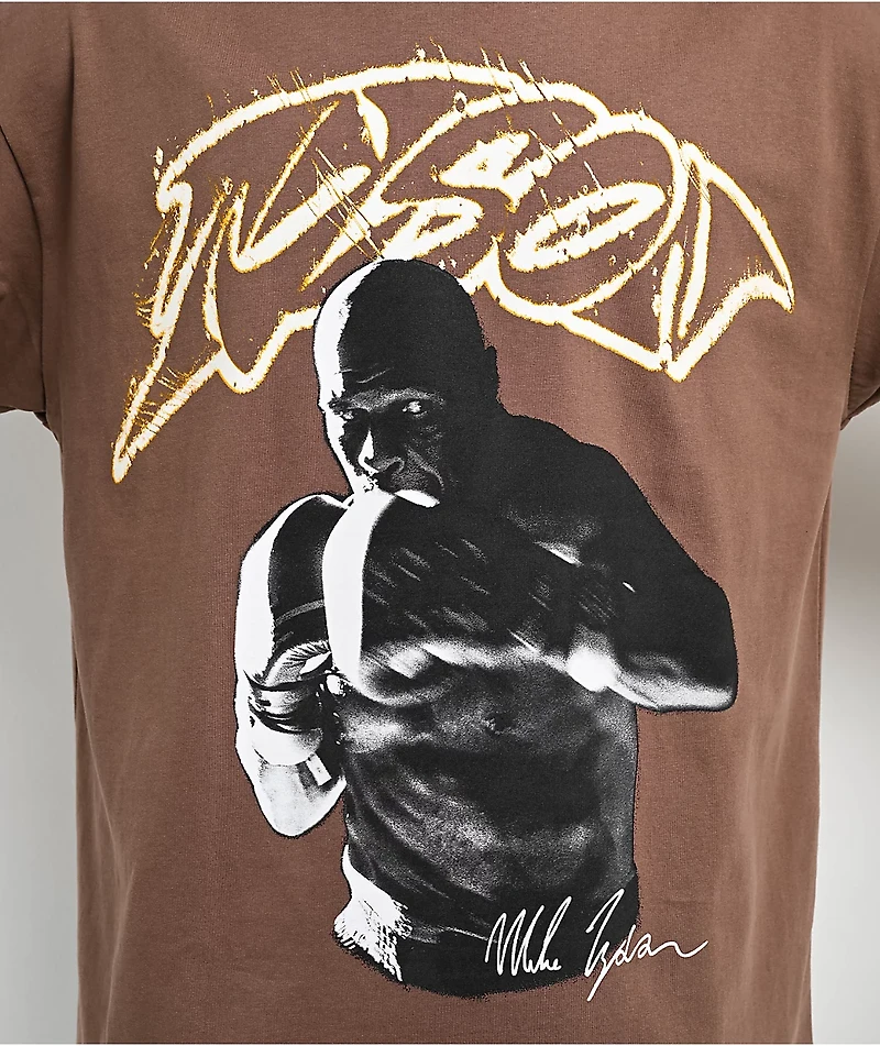 Mike Tyson Your Face Brown T-Shirt