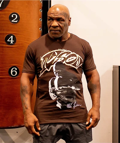 Mike Tyson Your Face Brown T-Shirt