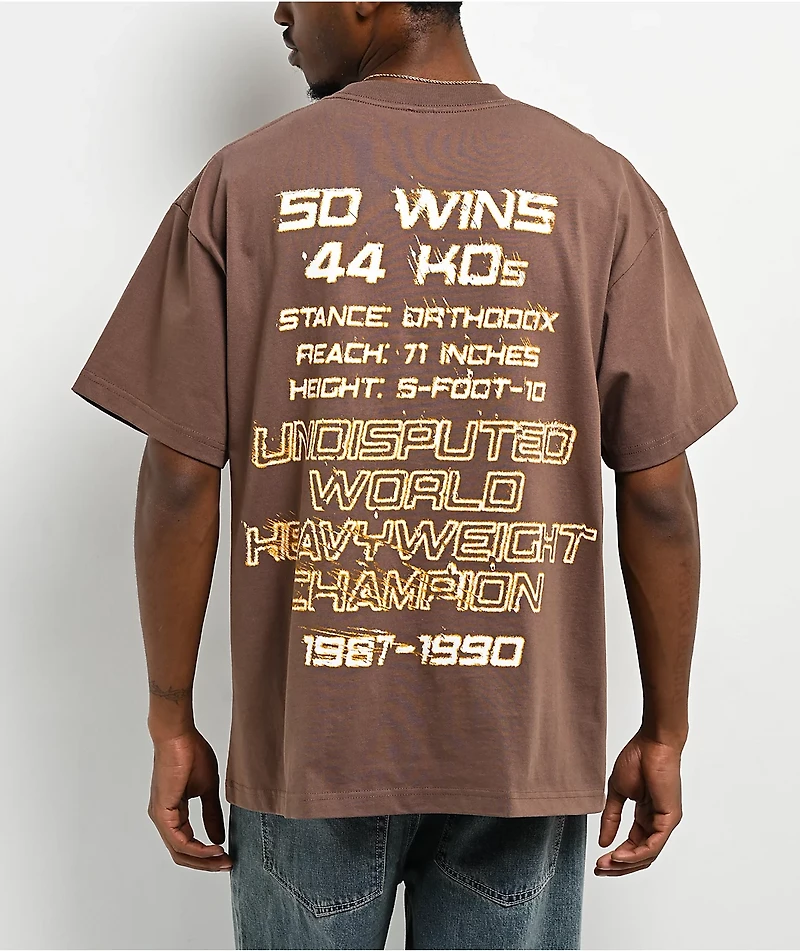 Mike Tyson Your Face Brown T-Shirt