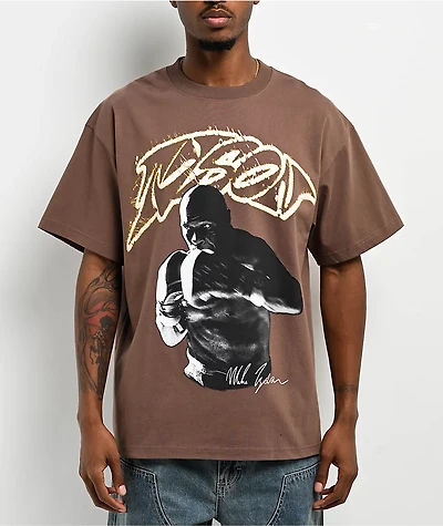 Mike Tyson Your Face Brown T-Shirt